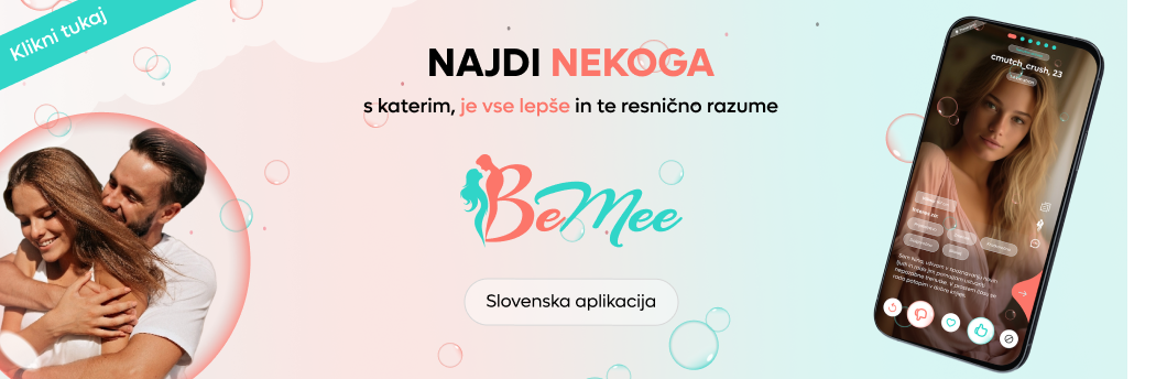 BeMee slovenska aplikacija za zmenke