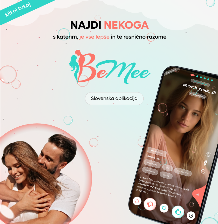 BeMee slovenska aplikacija za zmenke